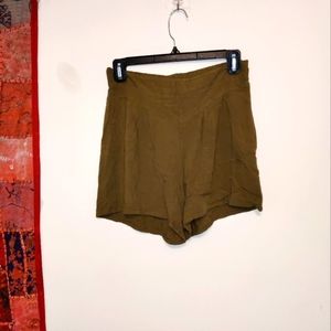Olive green shorts